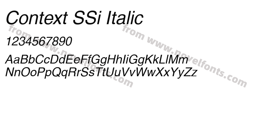 Context SSi ItalicPreview