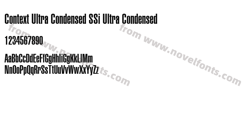 Context Ultra Condensed SSi Ultra CondensedPreview