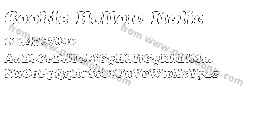 Cookie Hollow ItalicPreview