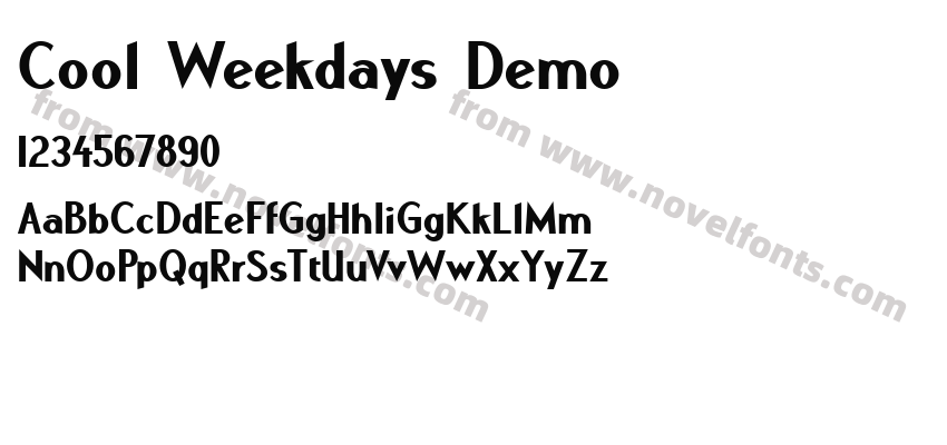 Cool Weekdays DemoPreview