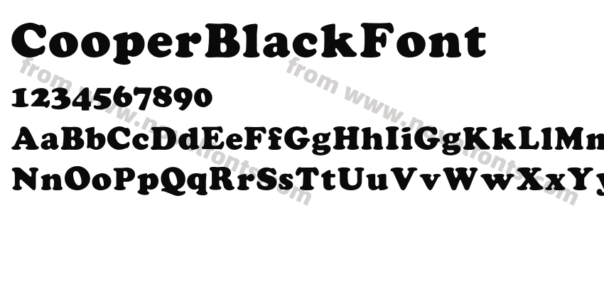 CooperBlackFontPreview