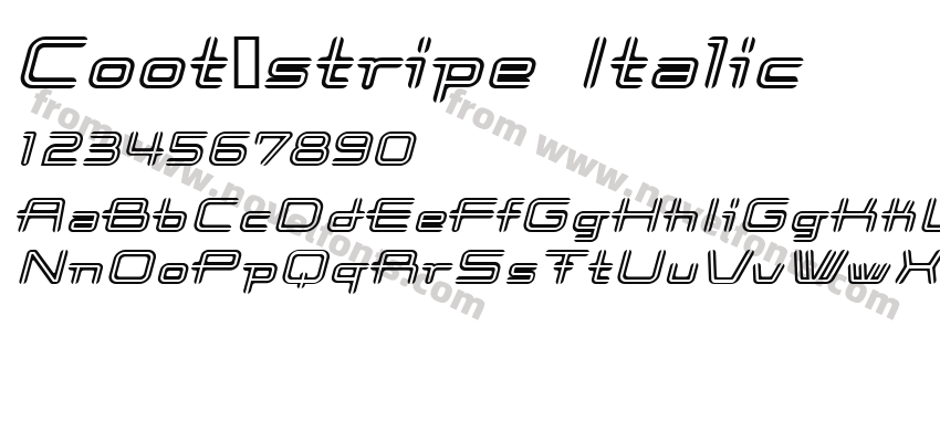 Coot_stripe ItalicPreview