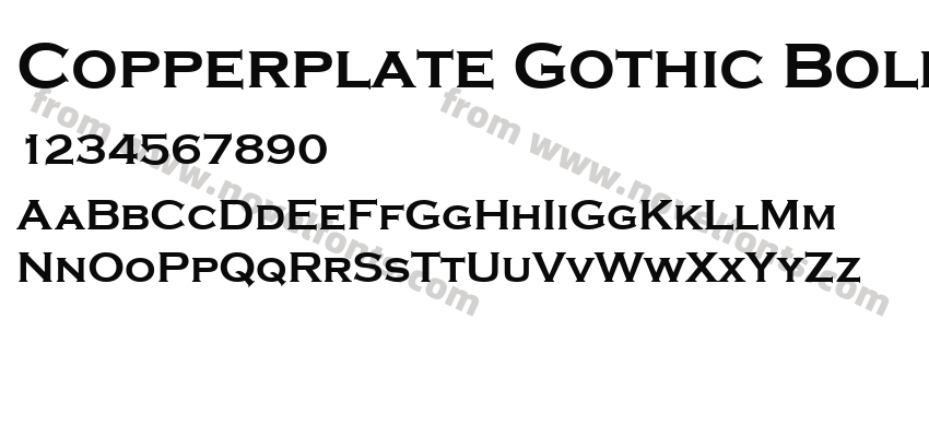 Copperplate Gothic BoldPreview