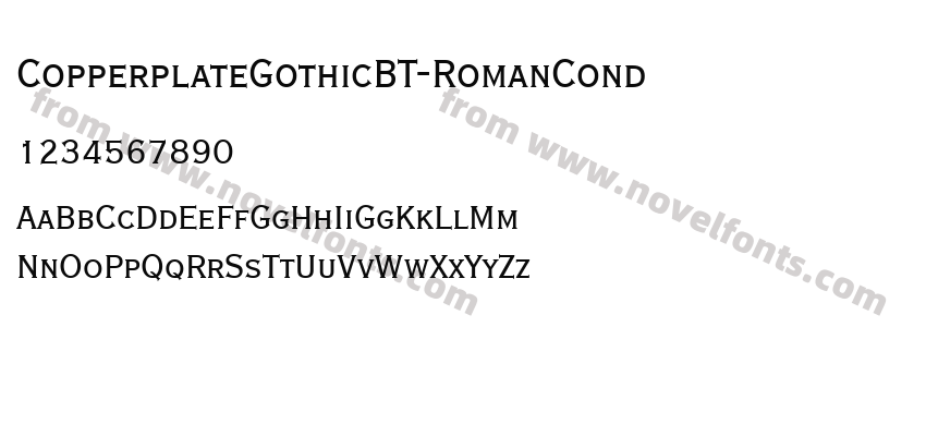 CopperplateGothicBT-RomanCondPreview