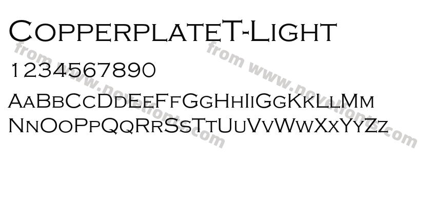 CopperplateT-LightPreview