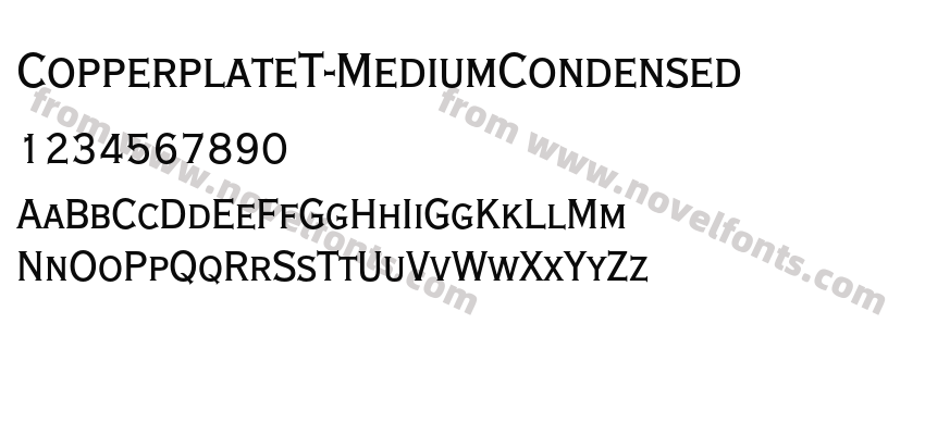 CopperplateT-MediumCondensedPreview