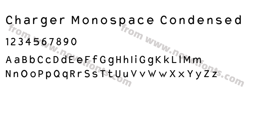 Charger Monospace CondensedPreview