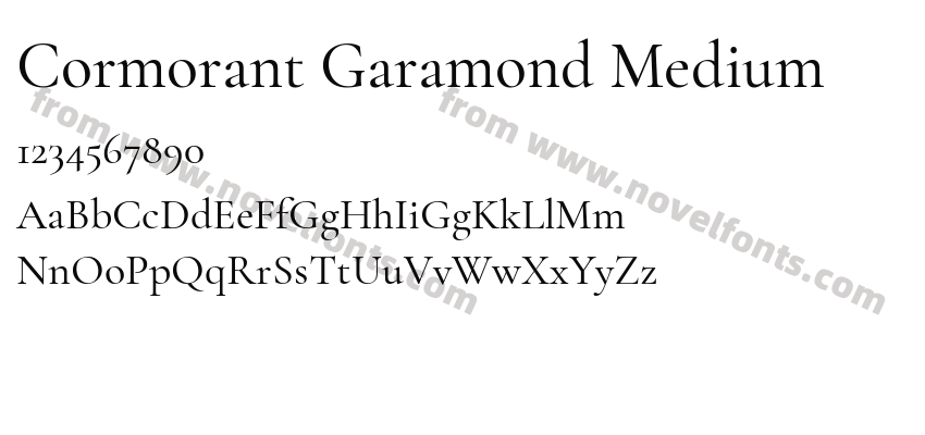 Cormorant Garamond MediumPreview