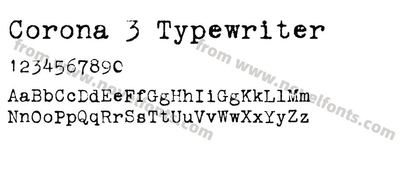 Corona 3 TypewriterPreview