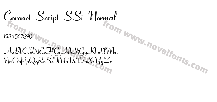 Coronet Script SSi NormalPreview