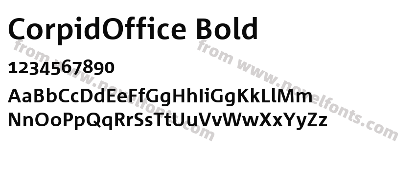 CorpidOffice BoldPreview