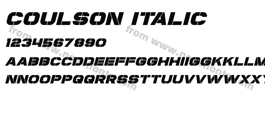 Coulson ItalicPreview