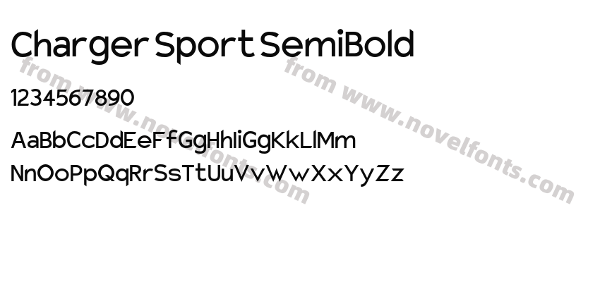 Charger Sport SemiBoldPreview