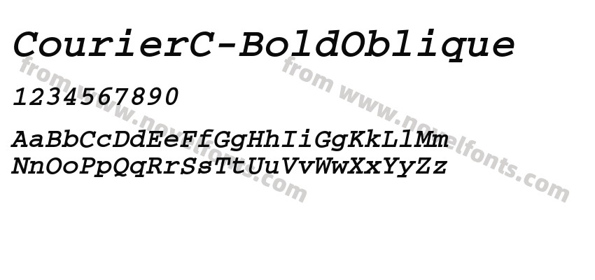 CourierC-BoldObliquePreview