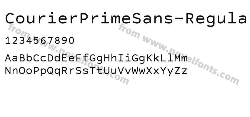 CourierPrimeSans-RegularPreview