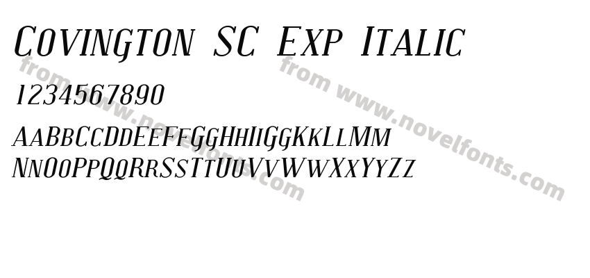 Covington SC Exp ItalicPreview