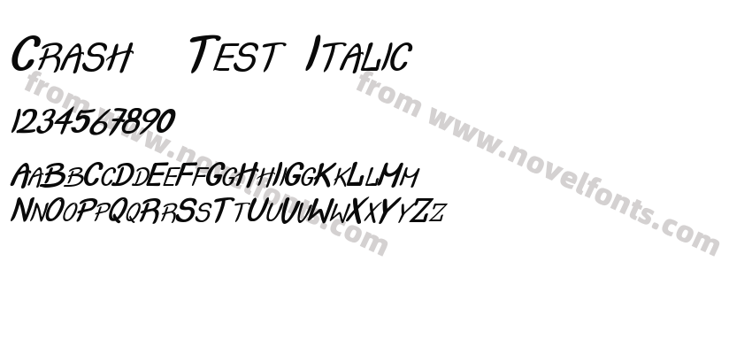 Crash  Test ItalicPreview