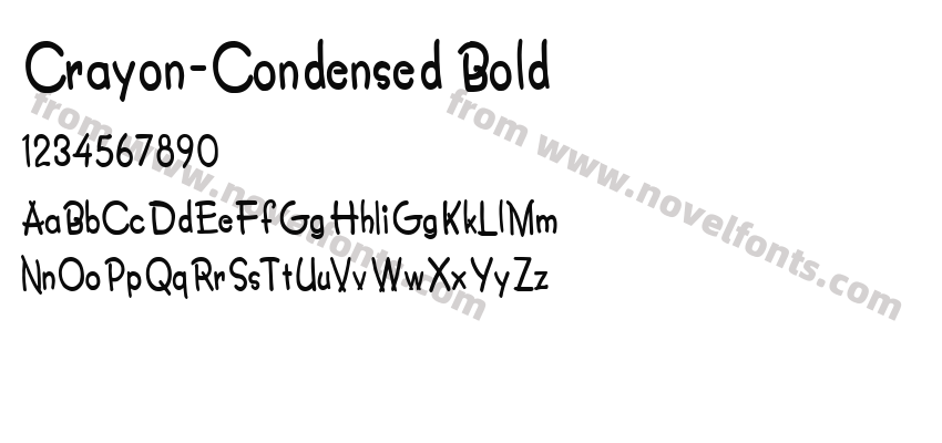 Crayon-Condensed BoldPreview