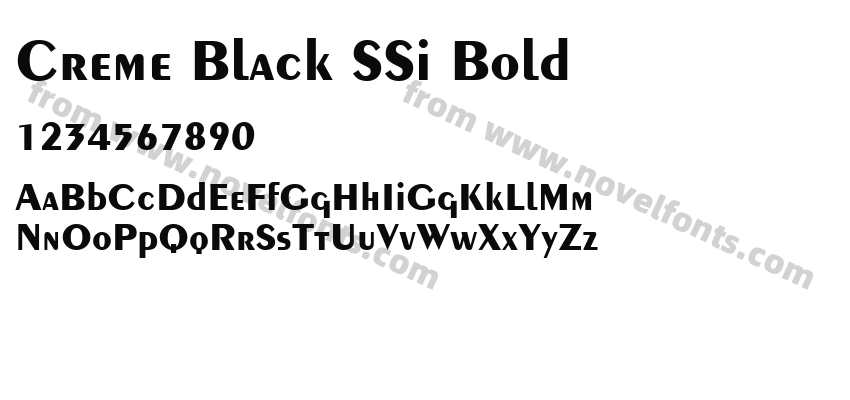 Creme Black SSi BoldPreview