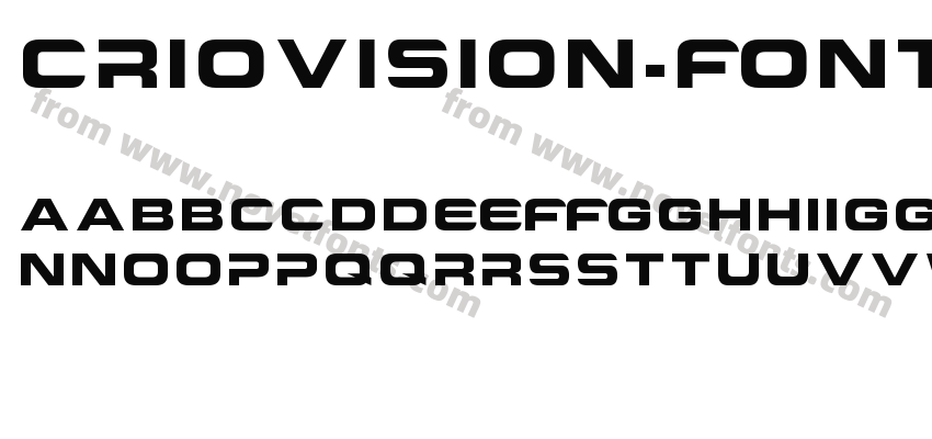 Criovision-FontPreview