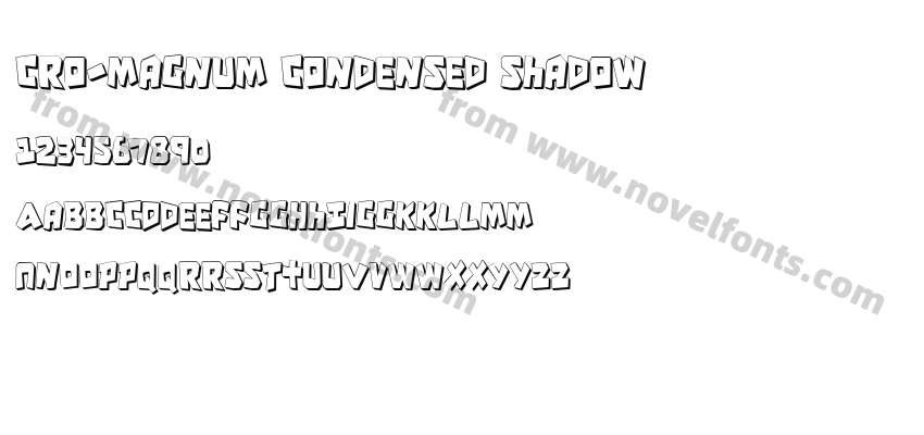 Cro-Magnum Condensed ShadowPreview