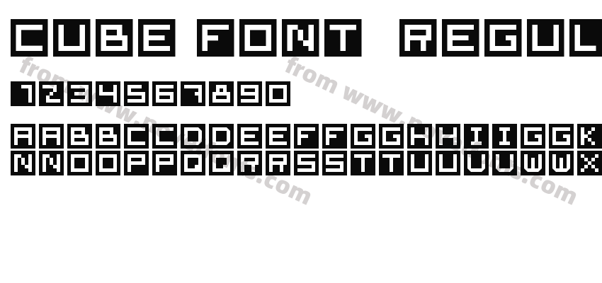 Cube Font  RegularPreview