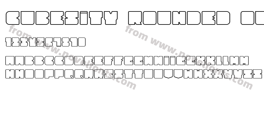 Cubesity Rounded OutlinePreview