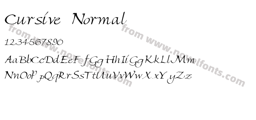 Cursive  NormalPreview