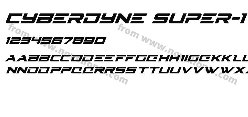 Cyberdyne Super-ItalicPreview