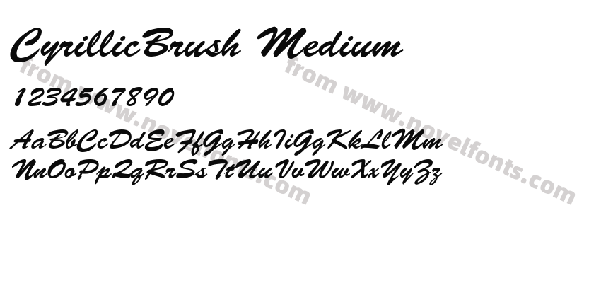 CyrillicBrush MediumPreview