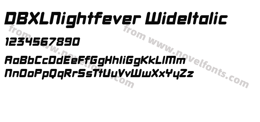 DBXLNightfever WideItalicPreview