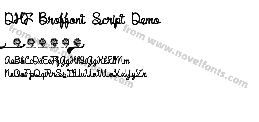 DHF Broffont Script DemoPreview