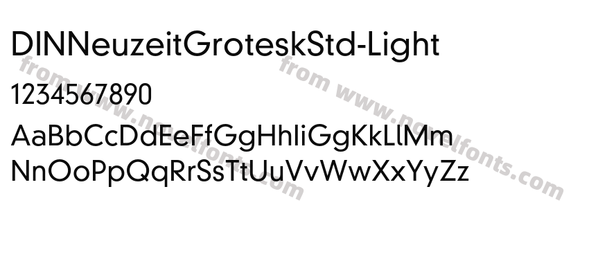 DINNeuzeitGroteskStd-LightPreview