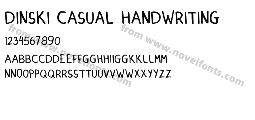 DINSKI CASUAL HANDWRITINGPreview