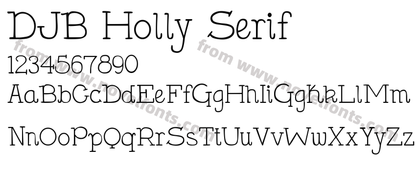 DJB Holly SerifPreview