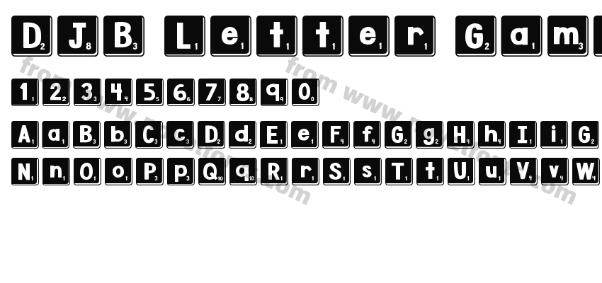 DJB Letter Game Tiles 3Preview