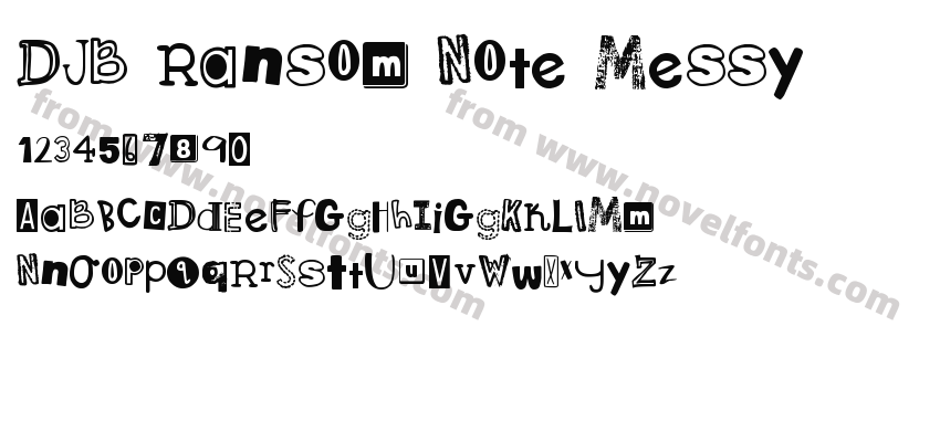 DJB Ransom Note MessyPreview