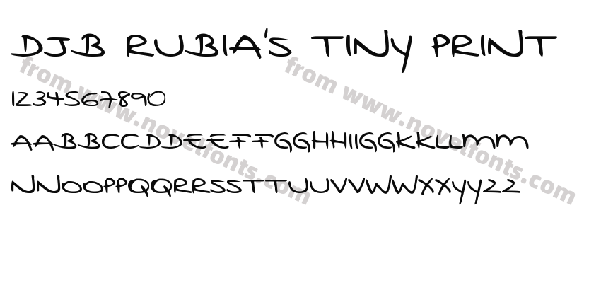 DJB Rubia's Tiny PrintPreview