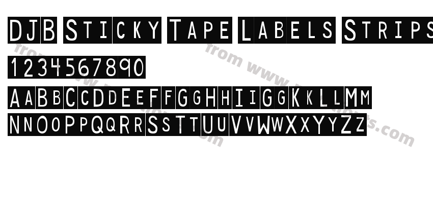 DJB Sticky Tape Labels StripsPreview