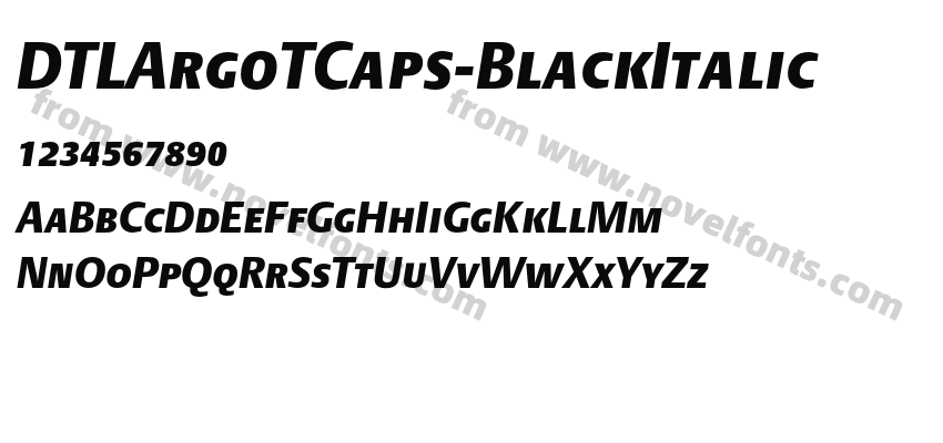 DTLArgoTCaps-BlackItalicPreview