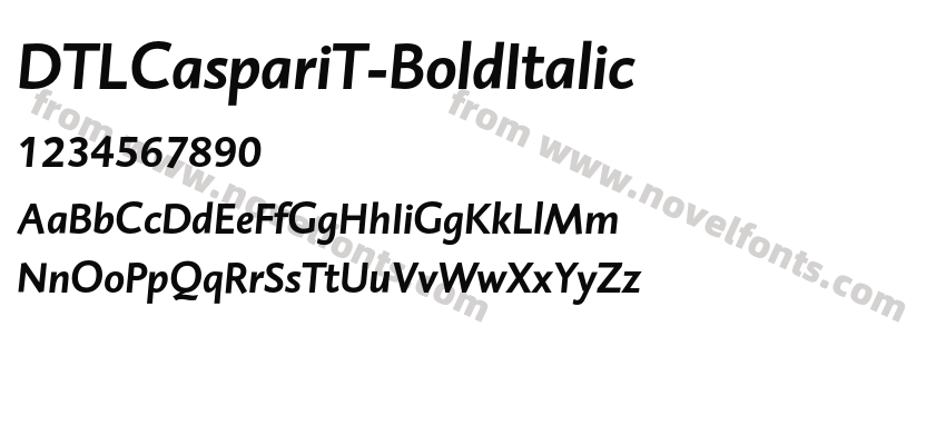 DTLCaspariT-BoldItalicPreview