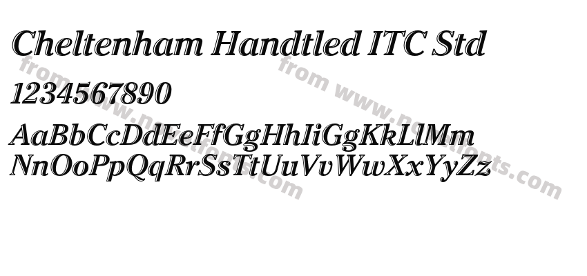 Cheltenham Handtled ITC StdPreview