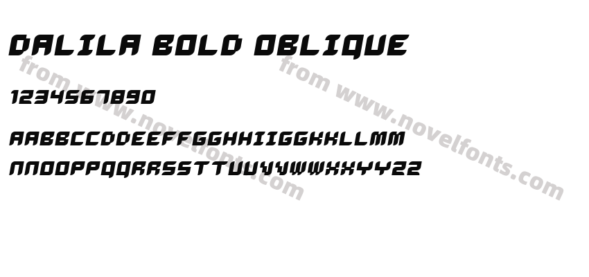 Dalila Bold ObliquePreview