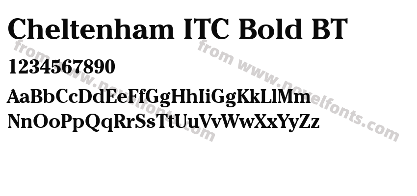 Cheltenham ITC Bold BTPreview