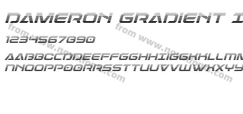 Dameron Gradient ItalicPreview