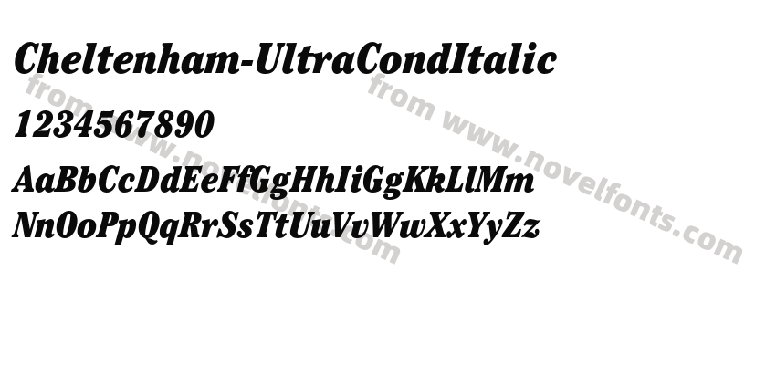 Cheltenham-UltraCondItalicPreview