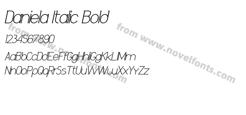 Daniela Italic BoldPreview