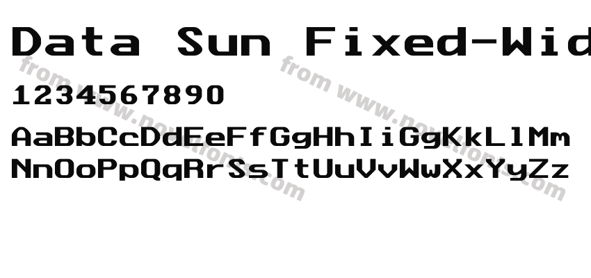 Data Sun Fixed-WidthPreview