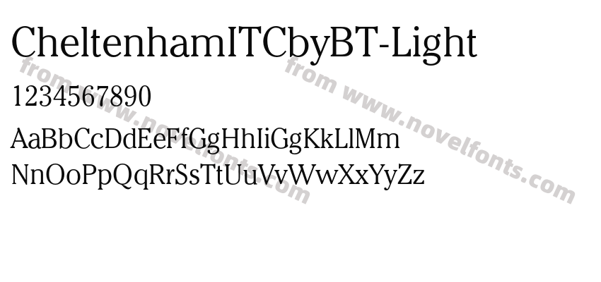 CheltenhamITCbyBT-LightPreview