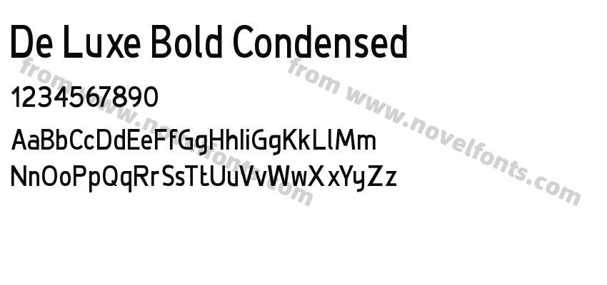 De Luxe Bold CondensedPreview